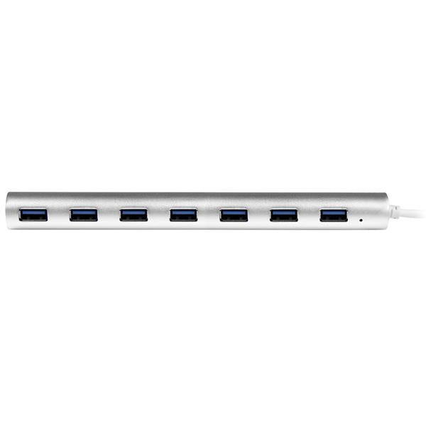7-Port Compact USB 3.0 Hub with Built-in Cable