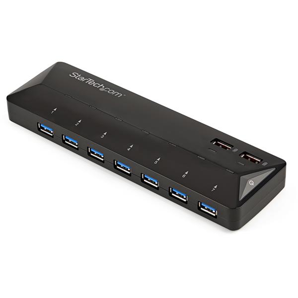 7-Port USB 3.0 Hub plus Dedicated Charging Ports - 2 x 2.4A Ports