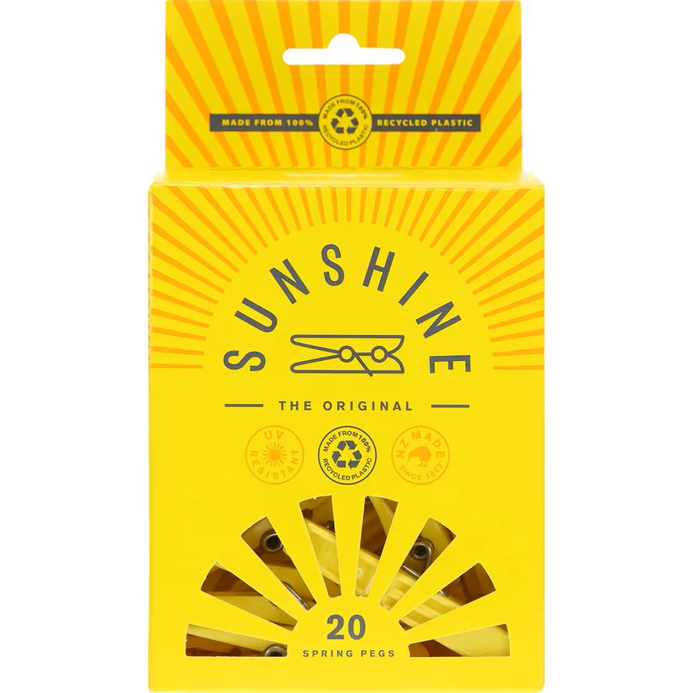 Clothes Pegs Spring Plastic 20 Per Pack