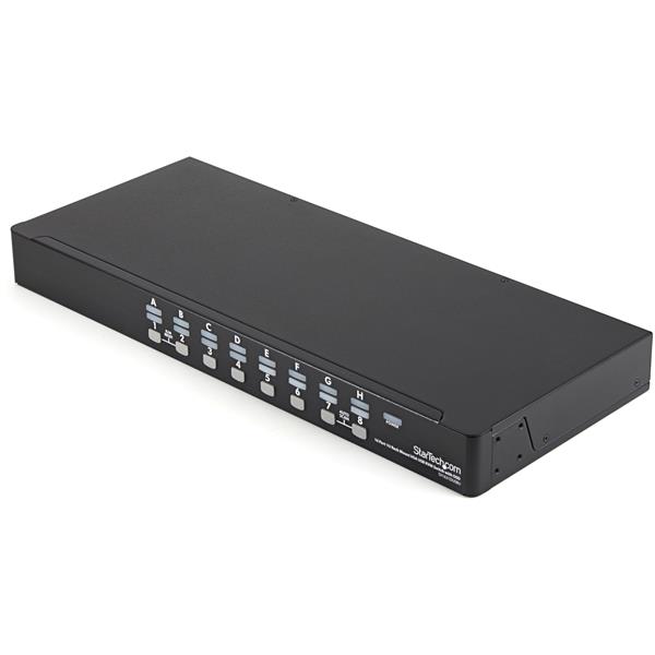 16 Port 1U Rackmount USB KVM Switch Kit with OSD and Cables