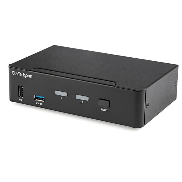 2 Port DisplayPort KVM Switch 4K 60Hz DP 1.2 w/USB 3.0 Hub TAA