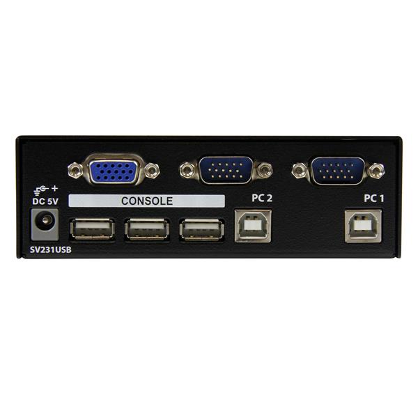 2 Port Professional USB KVM Switch Kit with Cables