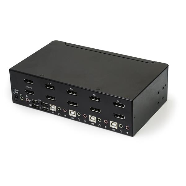 4-Port Dual DisplayPort KVM Switch - 4K 60Hz