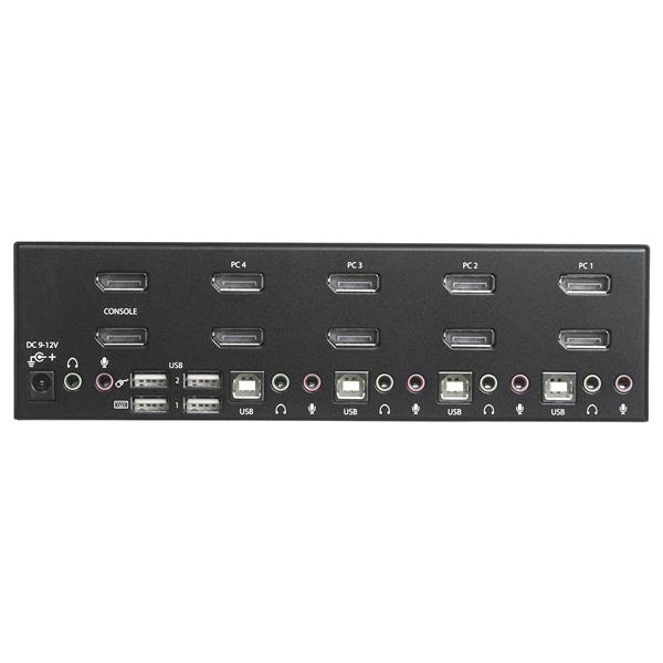 4-Port Dual DisplayPort KVM Switch - 4K 60Hz