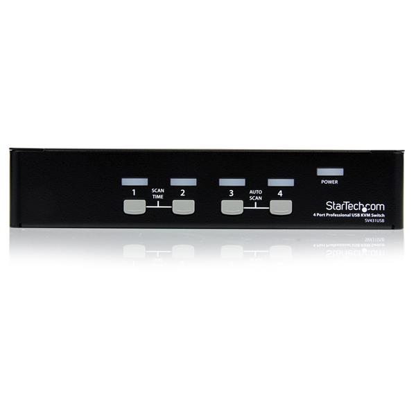 4 Port Professional VGA USB KVM Switch with Hub