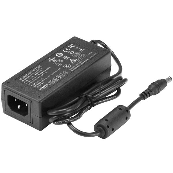 High-quality 12V, 5A DC power adapter with M-type barrel jack for reliable electronic device performance.
