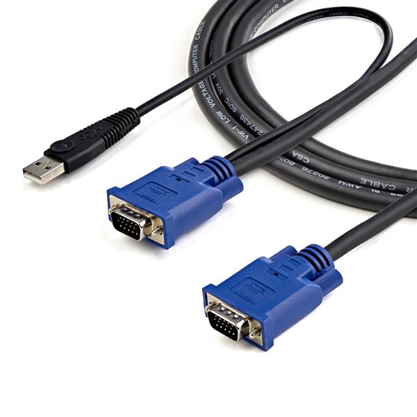 3m (10 ft) Ultra Thin USB VGA 2-in-1 KVM Cable