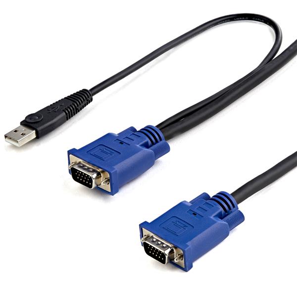 3m (10 ft) Ultra Thin USB VGA 2-in-1 KVM Cable