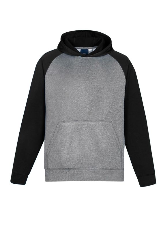 Hype Kids Two Tone Hoodie - Grey Marle/Black (Size 8)