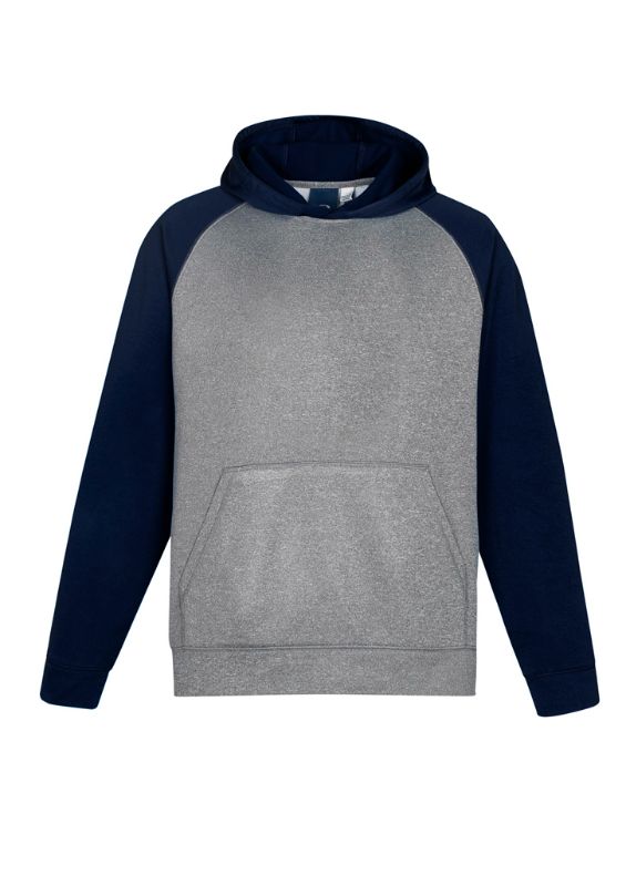 Hype Kids Two Tone Hoodie - Grey Marle/Navy (Size 16)