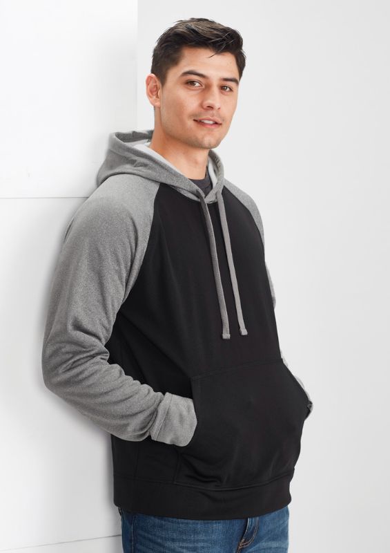 Hype Unisex Two Tone Hoodie - Black/Grey Marle (Small)
