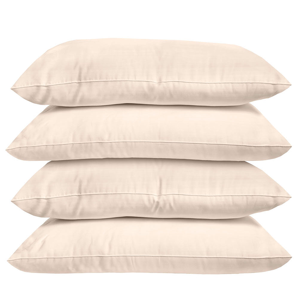 Single Plain Dyed Fitted Sheet BONUS Pack Sand- Bambury