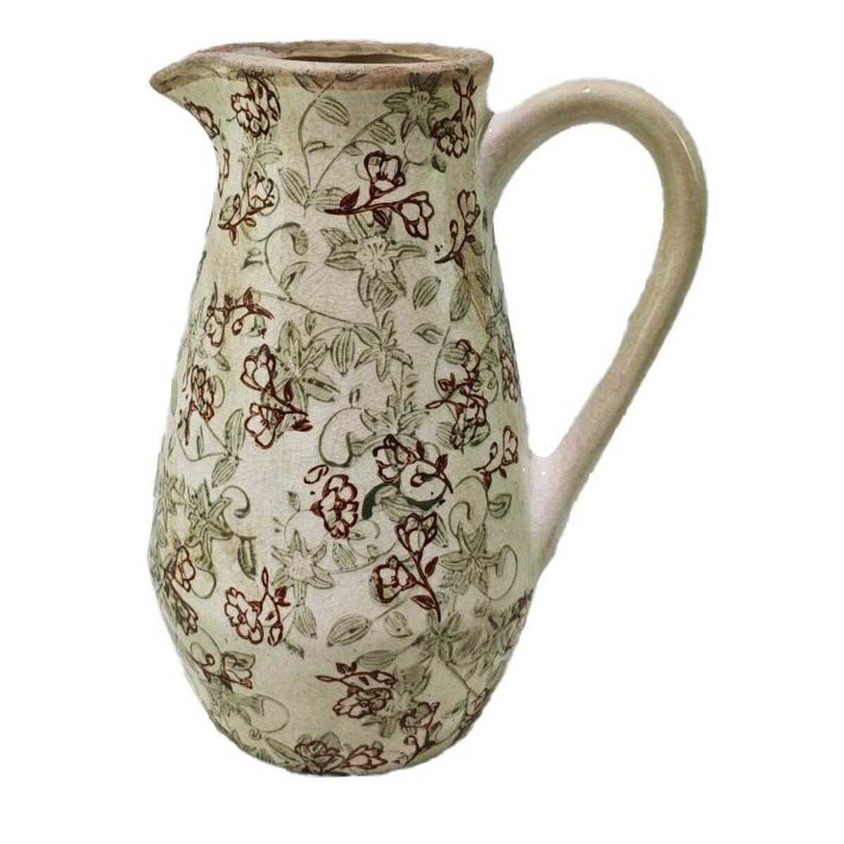 AUTUMN FLORAL CERAMIC JUG - AUTUMN - 205x145x255