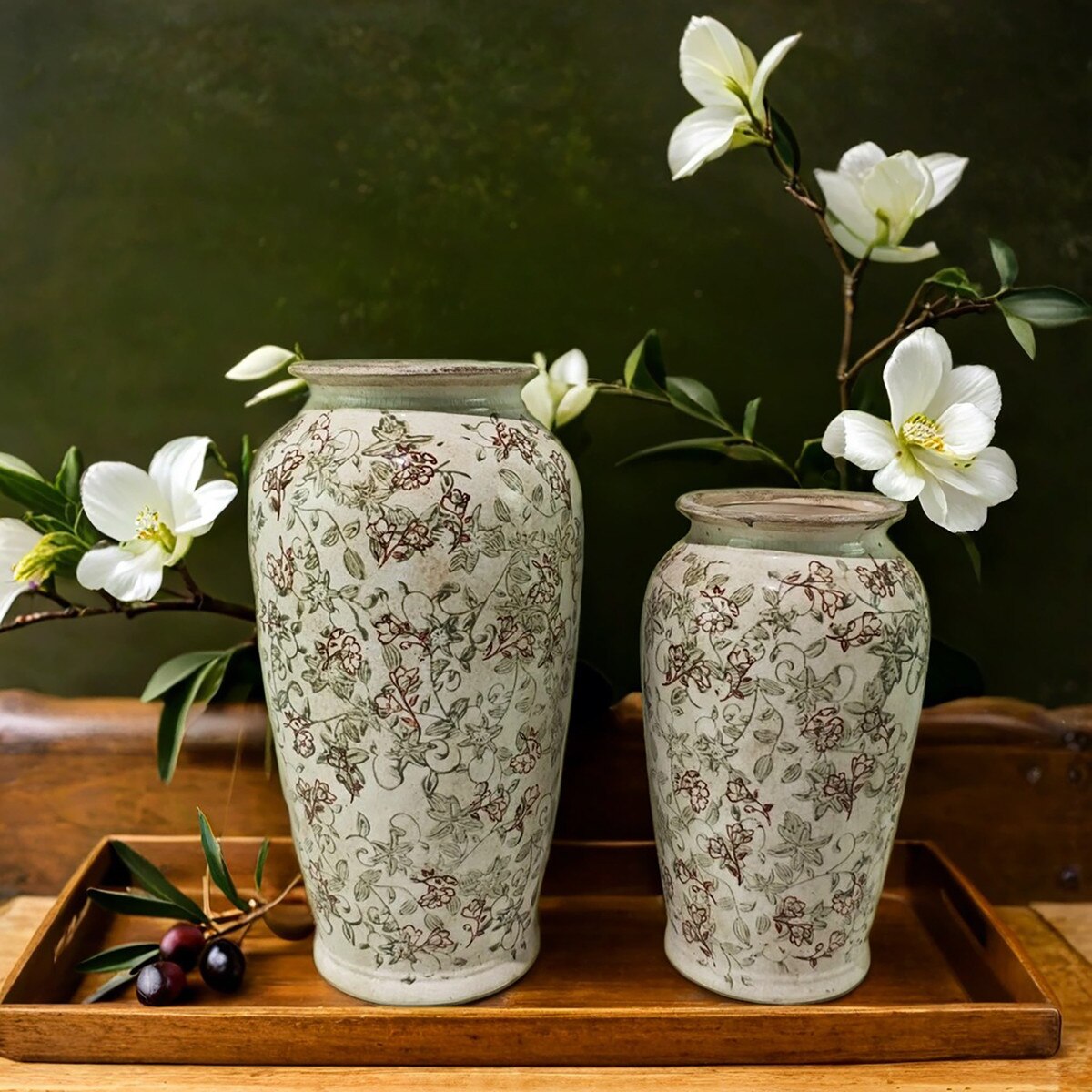 AUTUMN FLORAL VASE - AUTUMN - 165x165x295