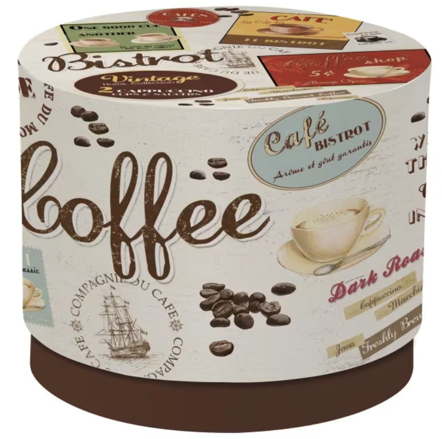 DAKOTA VINTAGE CAPPUCCINO CUP/SAUCERS 2PCE SET