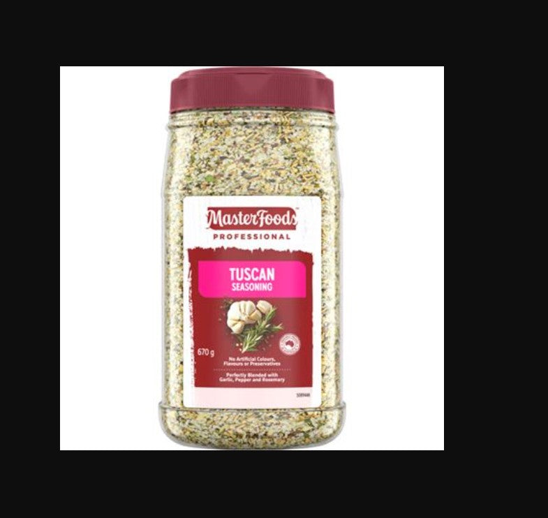 Seasoning Tuscan - MasterFoods - 670G (6 x 670g Jars)
