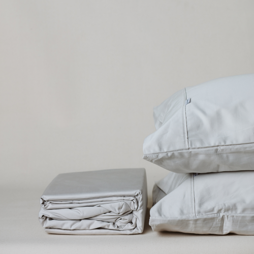 Sheet Set - 610TC TD Lux Long Single Lifestyle 40cm Drop (Silver)