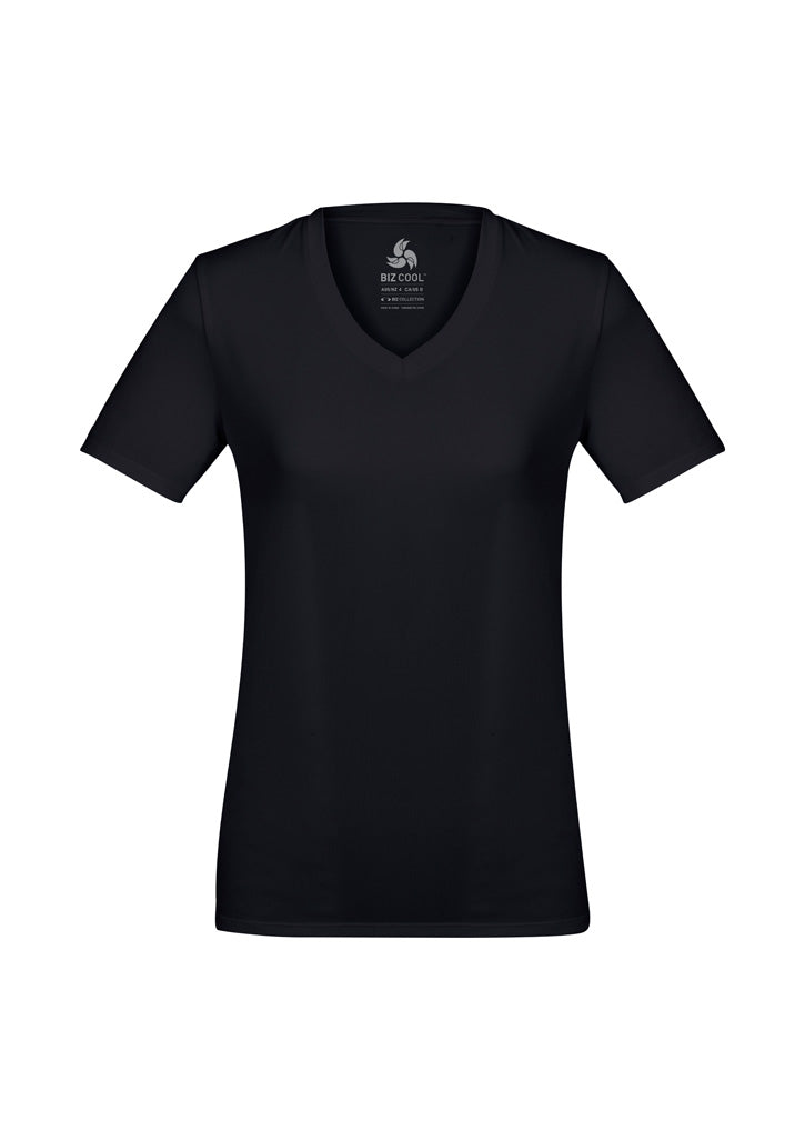 Aero Womens Short Sleeve Tee - Solid Black