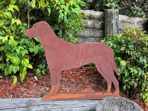 Garden Decoration - Dog Standing 40 x 10 x 56cm (Set of 2)