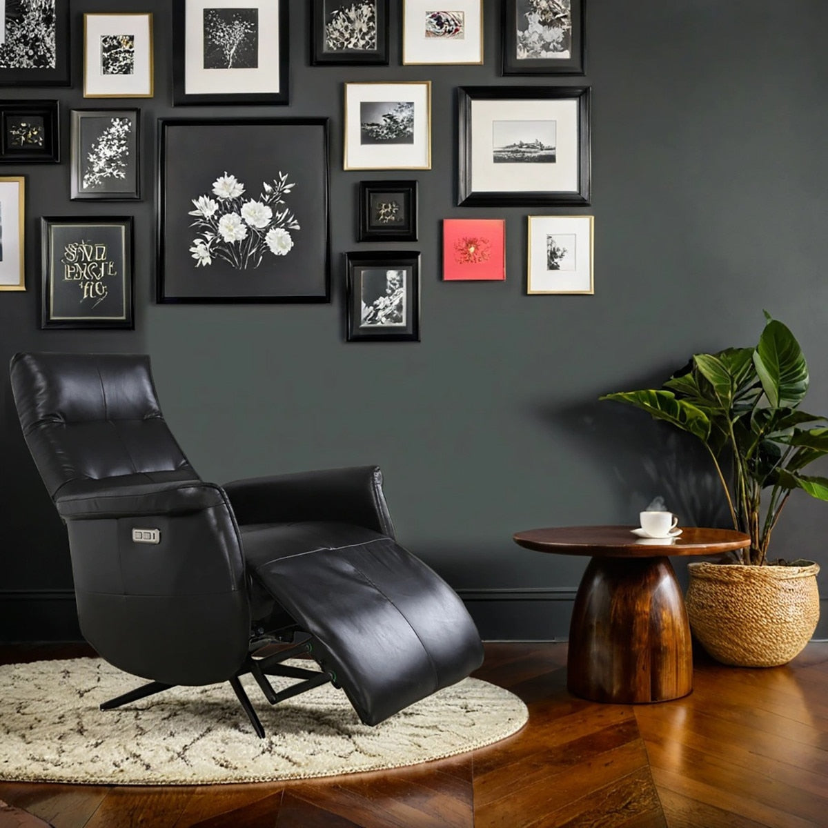 ELECTRIC RECLINER - PROVIDENCE (BELON BLACK)