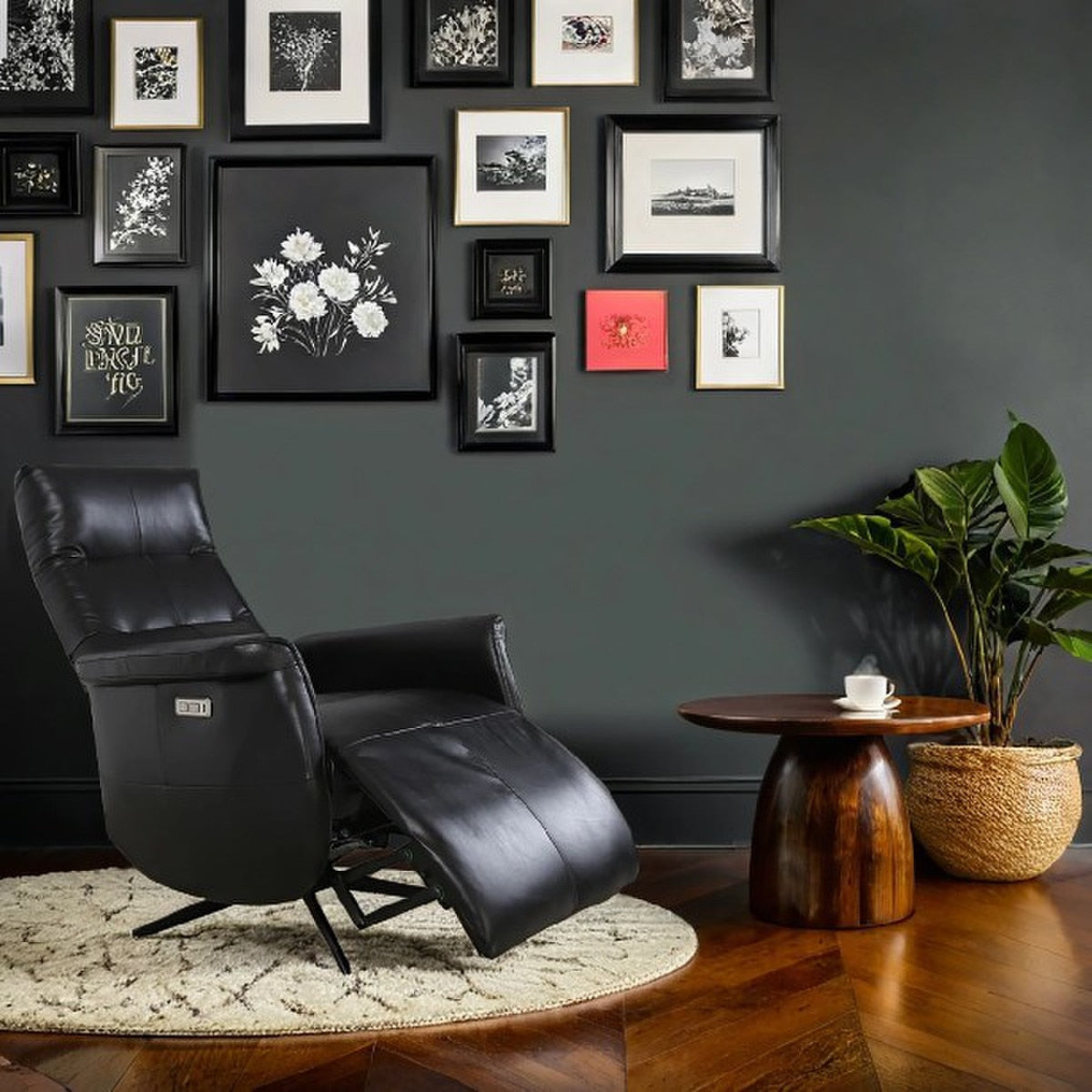 ELECTRIC RECLINER - PROVIDENCE (BELON BLACK)