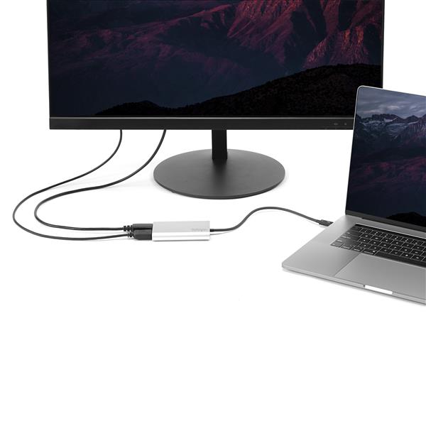 Thunderbolt 3 to Dual DisplayPort Adapter - 4K 60Hz - Mac and Windows Compatible