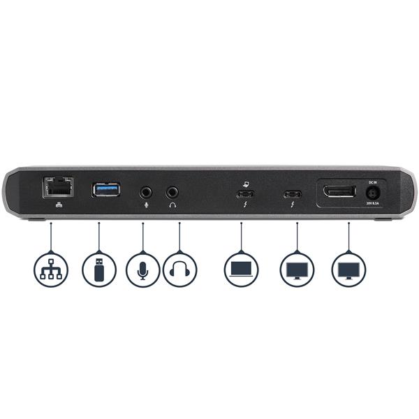 Thunderbolt 3 Dock - Dual 4K 60Hz DP Docking Station - 85W PD