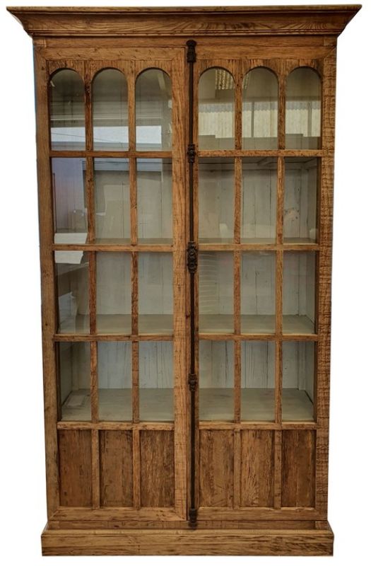 Cabinet Reclaimed Oak and White Inside