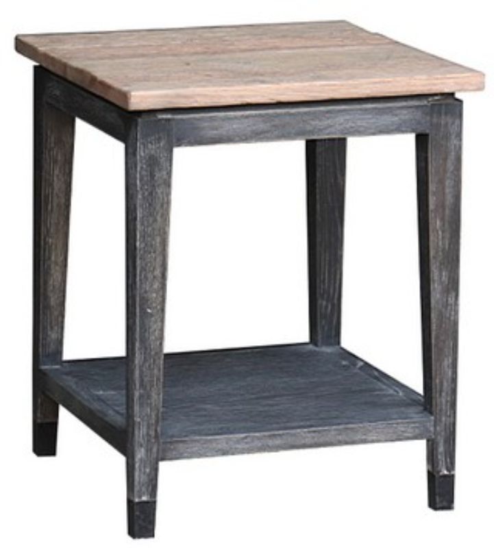 Side Table W/ Shelf - Oak (60cm)