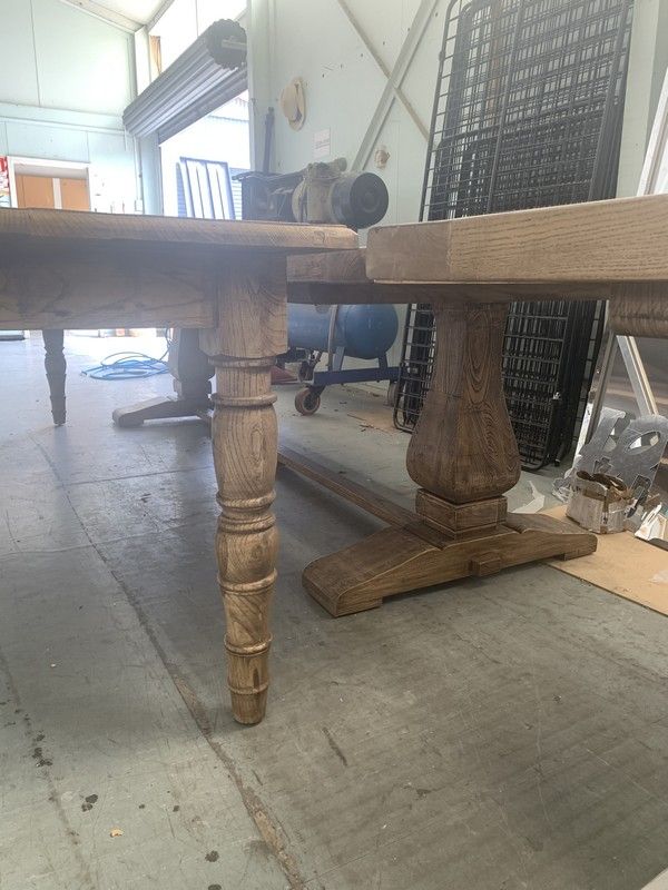Dining Table - Reclaimed Elm W/ Double Ped Base (300cm)