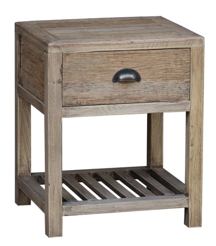 SIDE TABLE - RECLAIMED OAK (55cm)