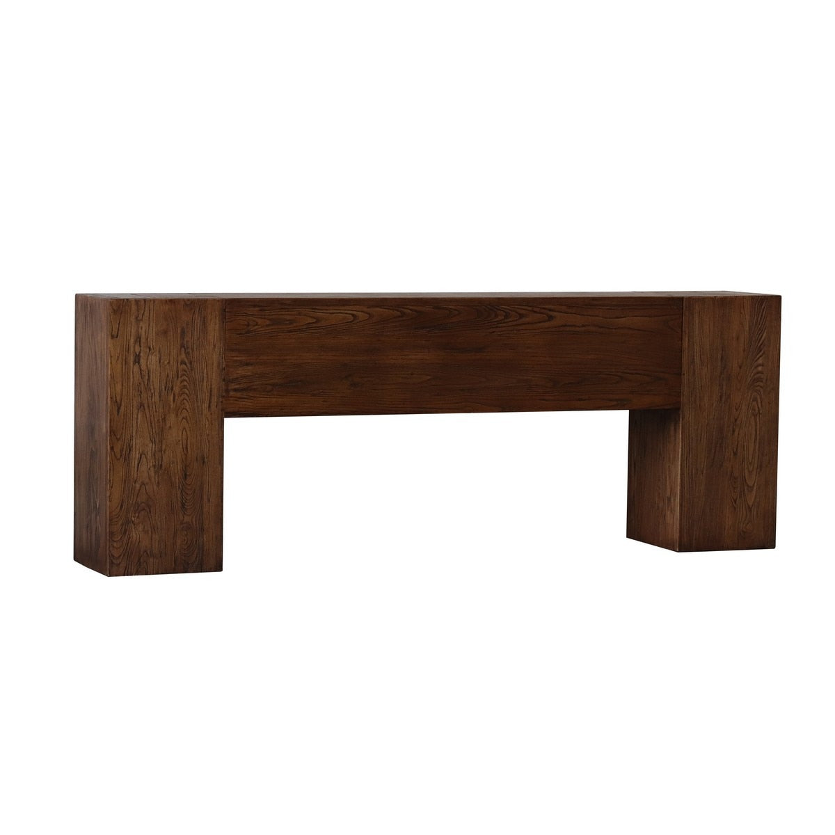 BLOCK CONSOLE - DOVETEAIL ANTIQUE ELM RECLAIMED ELM (2.2m x 35cm x 80cm)