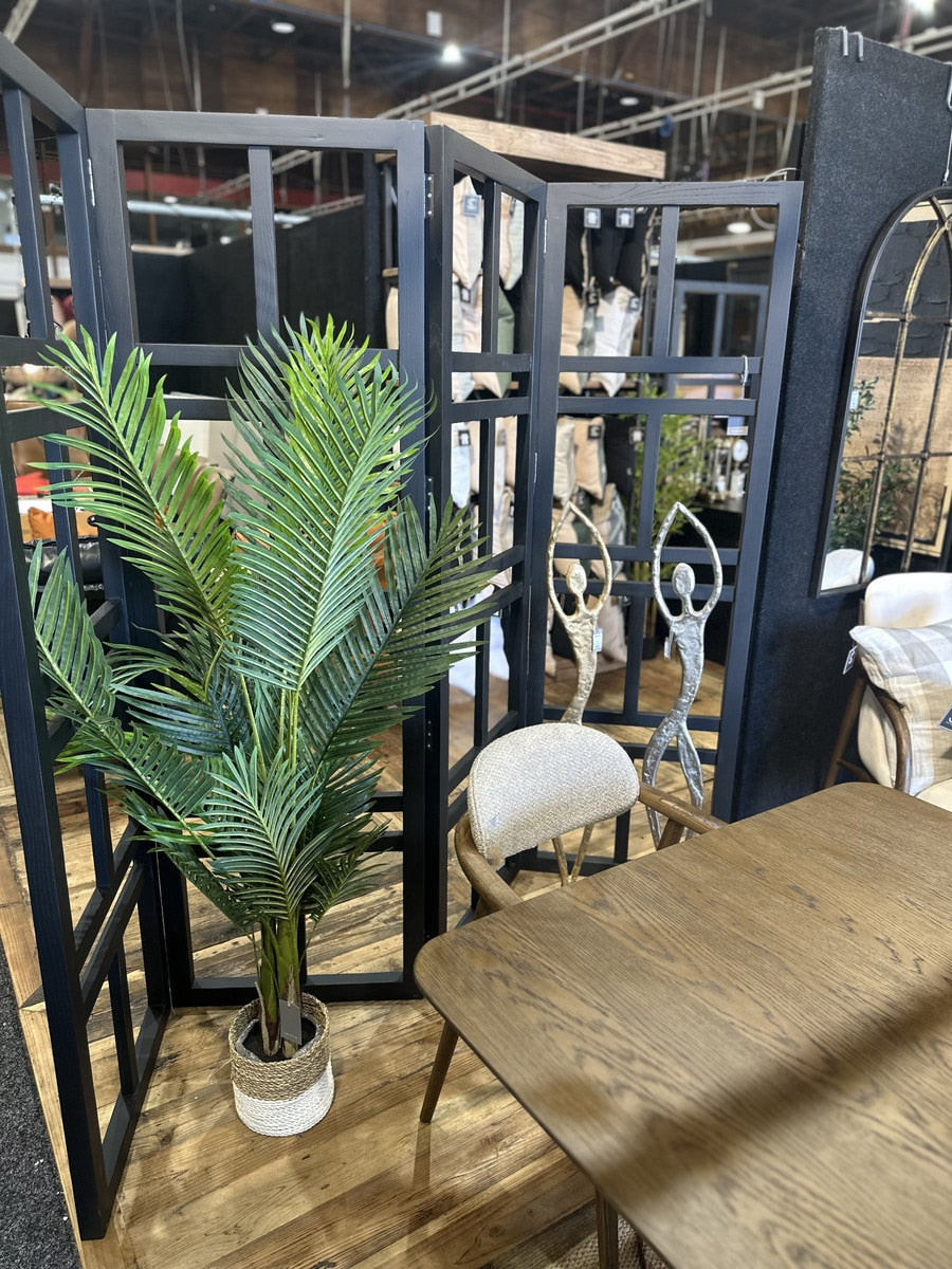 ROOM DIVIDER - ANTIQUE BLACK ELM RECLAIMED ELM (2.4m x 1.9m x 4cm)