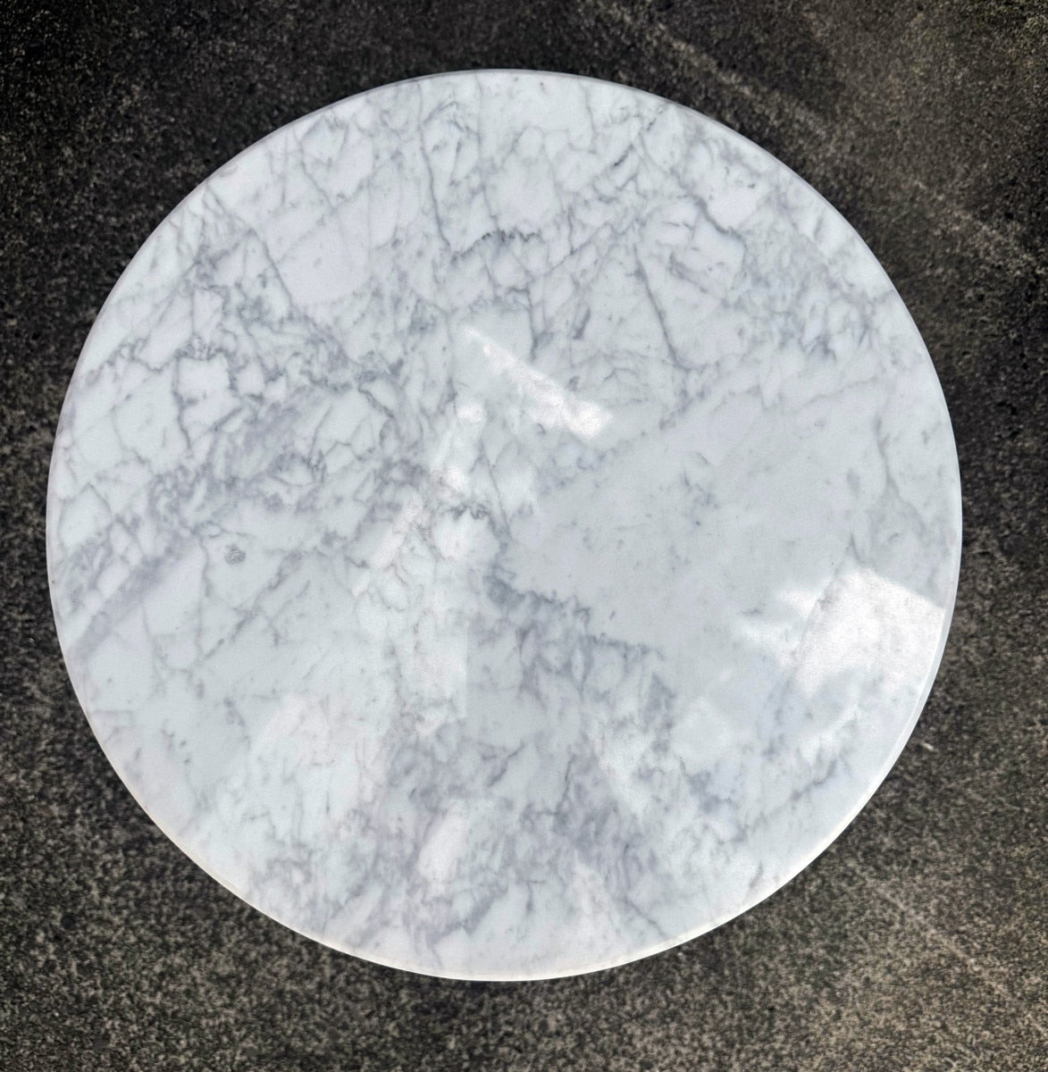 SIDE TABLE - WHITE MARBLE/IRON (45 x 45 x 55cm)