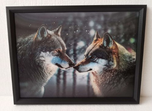 Wall Art - 3D Wolf Pack (30 x 40cm)