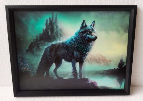 Wall Art - 3D Wolf (30 x 40cm)
