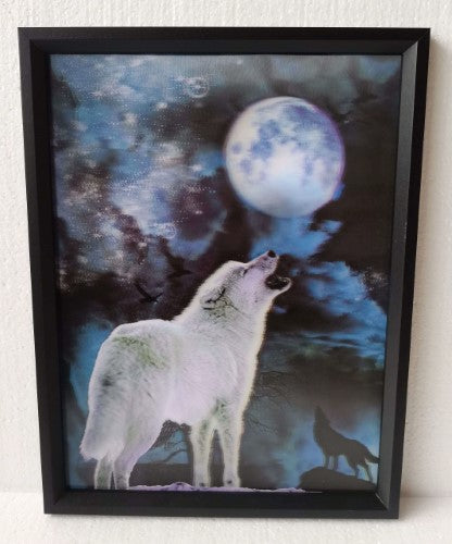 Wall Art - 3D Wolf Howling (30 x 40cm)