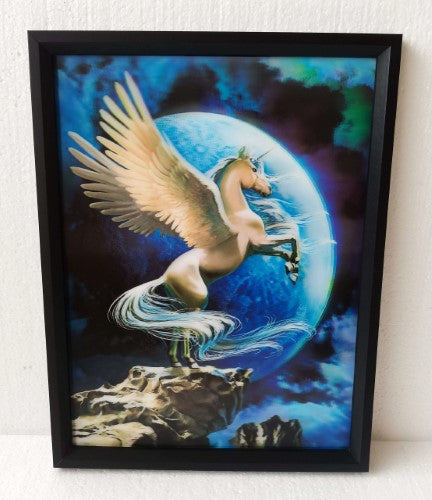 Wall Art - 3D Unicorn Pegasus (30 x 40cm)