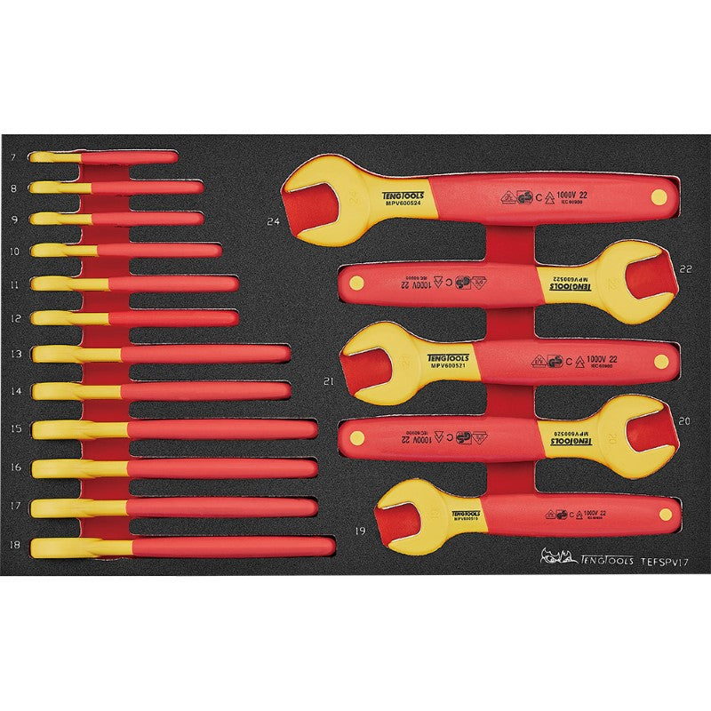 Teng 17pc Insulated Spanner Set EVA3