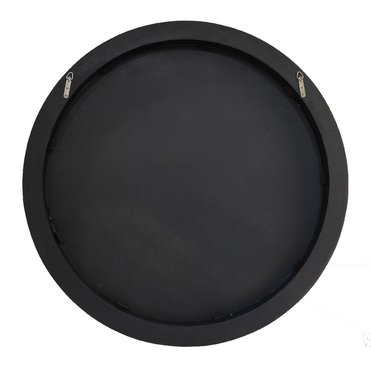 ROUND MIRROR - BURL WALNUT VENEER/MDF (1.12m x 1.125m x 8cm)