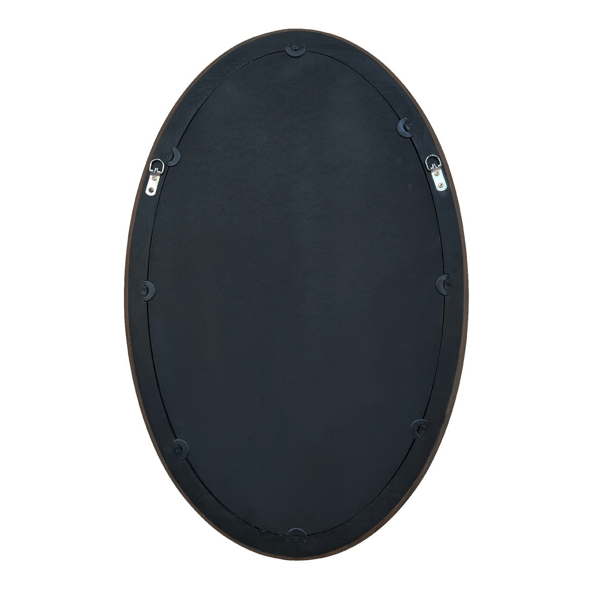OAK OVAL MIRROR - VENEER/MDF (55 x 85 x 5cm)
