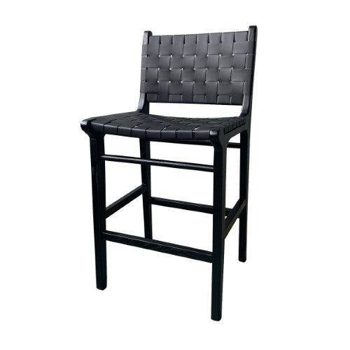 BARSTOOL - LONDON HIGH BACK BLACK (97cm)