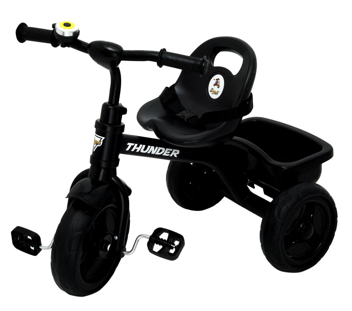 Kids Thunder Plug & Play Trike With Seat Belt DT-640 Black