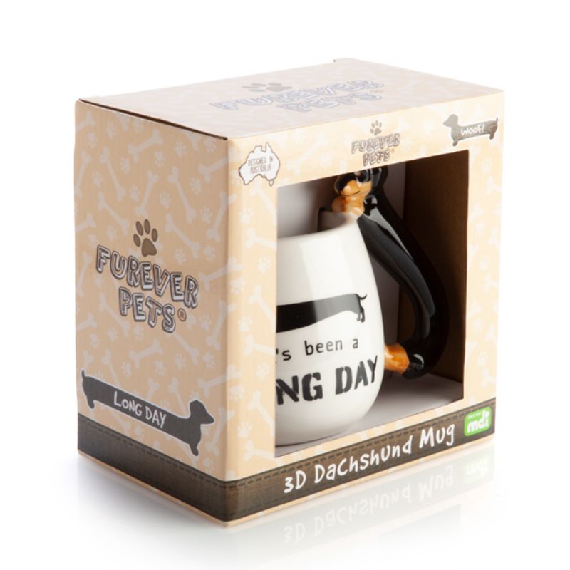 Mug - Furever Pets Dachshund 3D Handle (14.5cm)