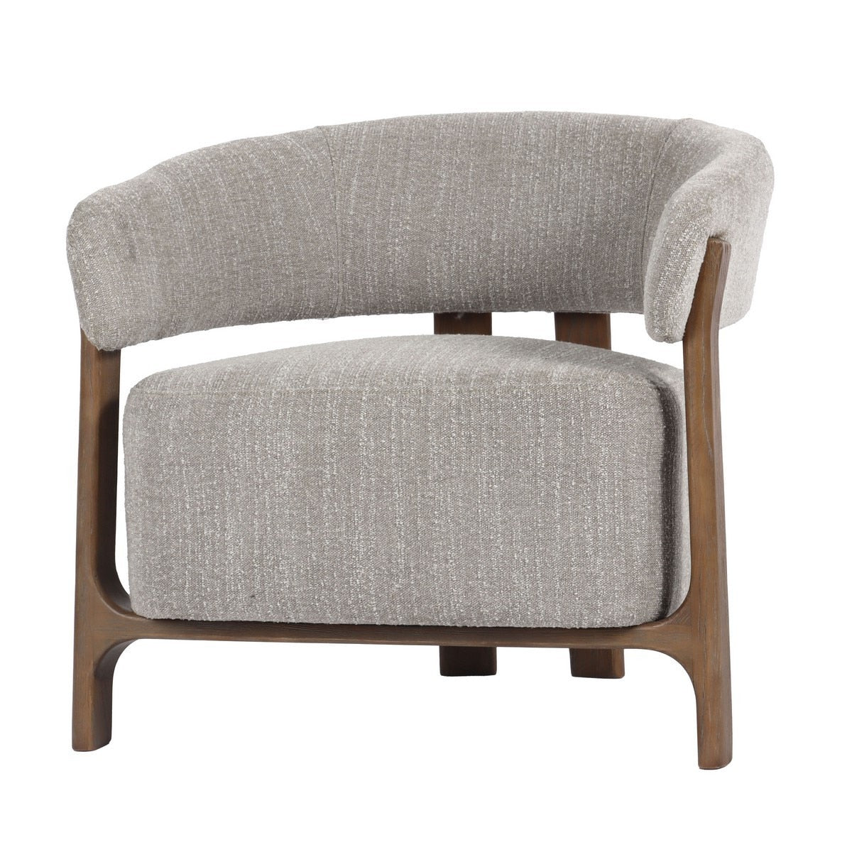 OCCASSIONAL CHAIR - LUNA TAUPE W/ ASH ACCENT LEGS