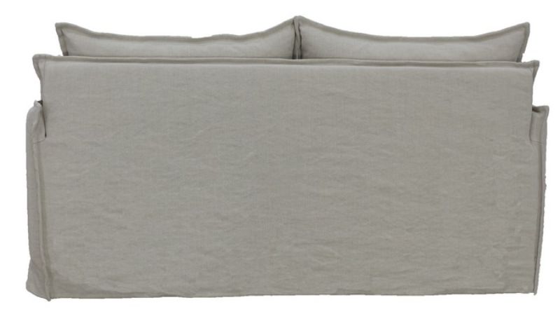 Sofa - Chantilly Slip Cover 2 Seat Salt & Pepper (172cm)