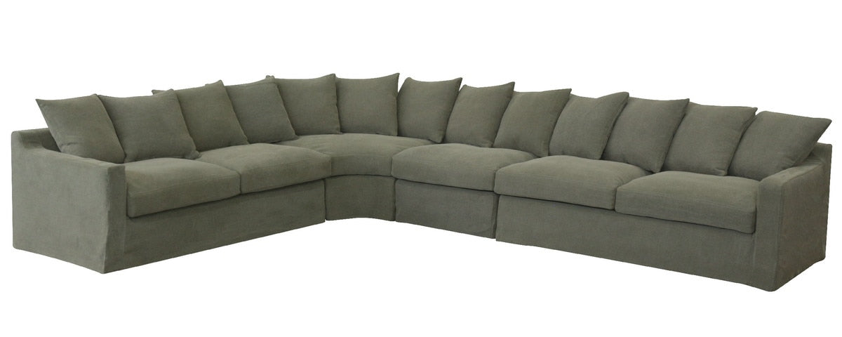 RIGHT 2 SEATER - LUCCA OLIVE (1.67m x 73cm x 67cm)