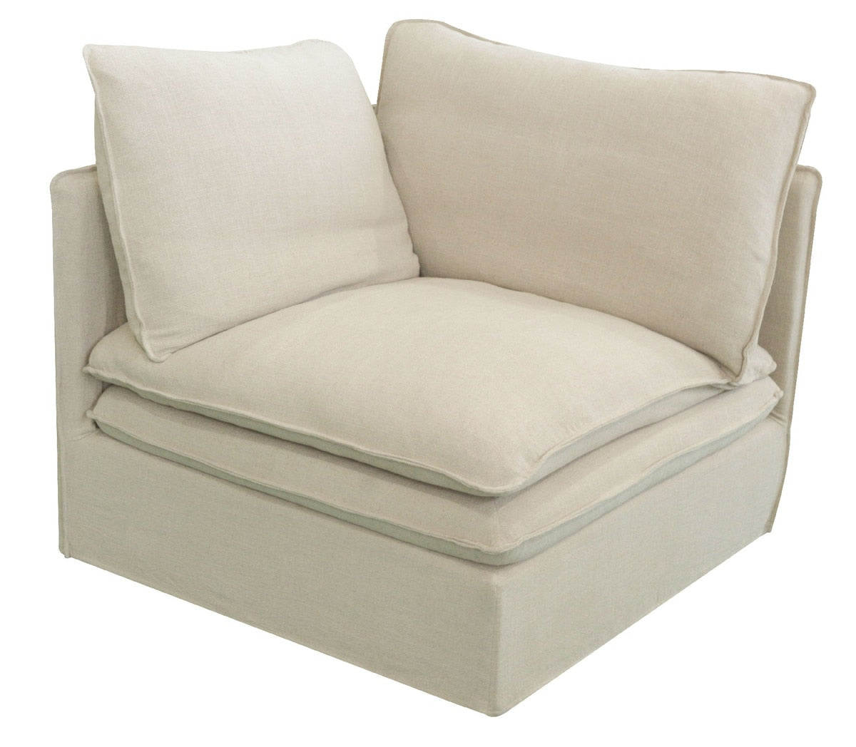 CALAIS CORNER OR LEFT/RIGHT END - OATMEAL (95 x 95 x 90cm)