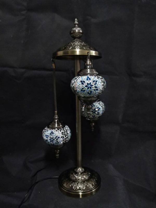Turkish Mosaic Lamp - 3 Tier (Green Star)