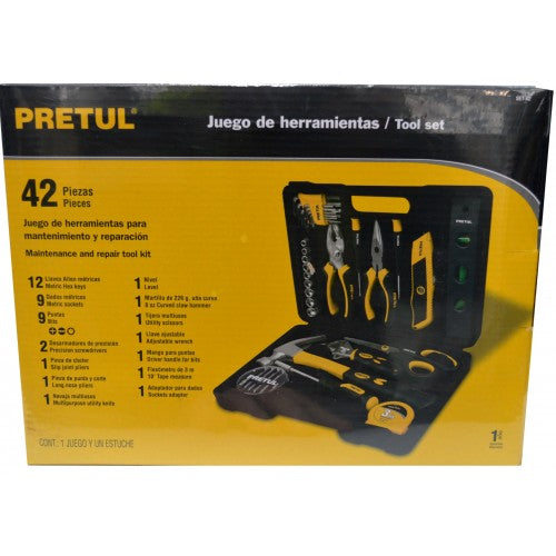 Toolset 42pce Pretul/Truper In Plastic Case